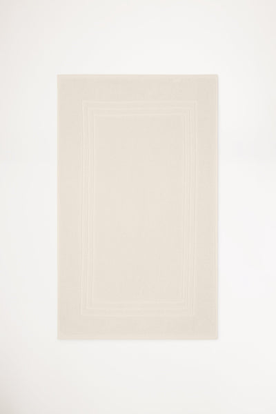 Organic Cotton Bath Mat - Chalk