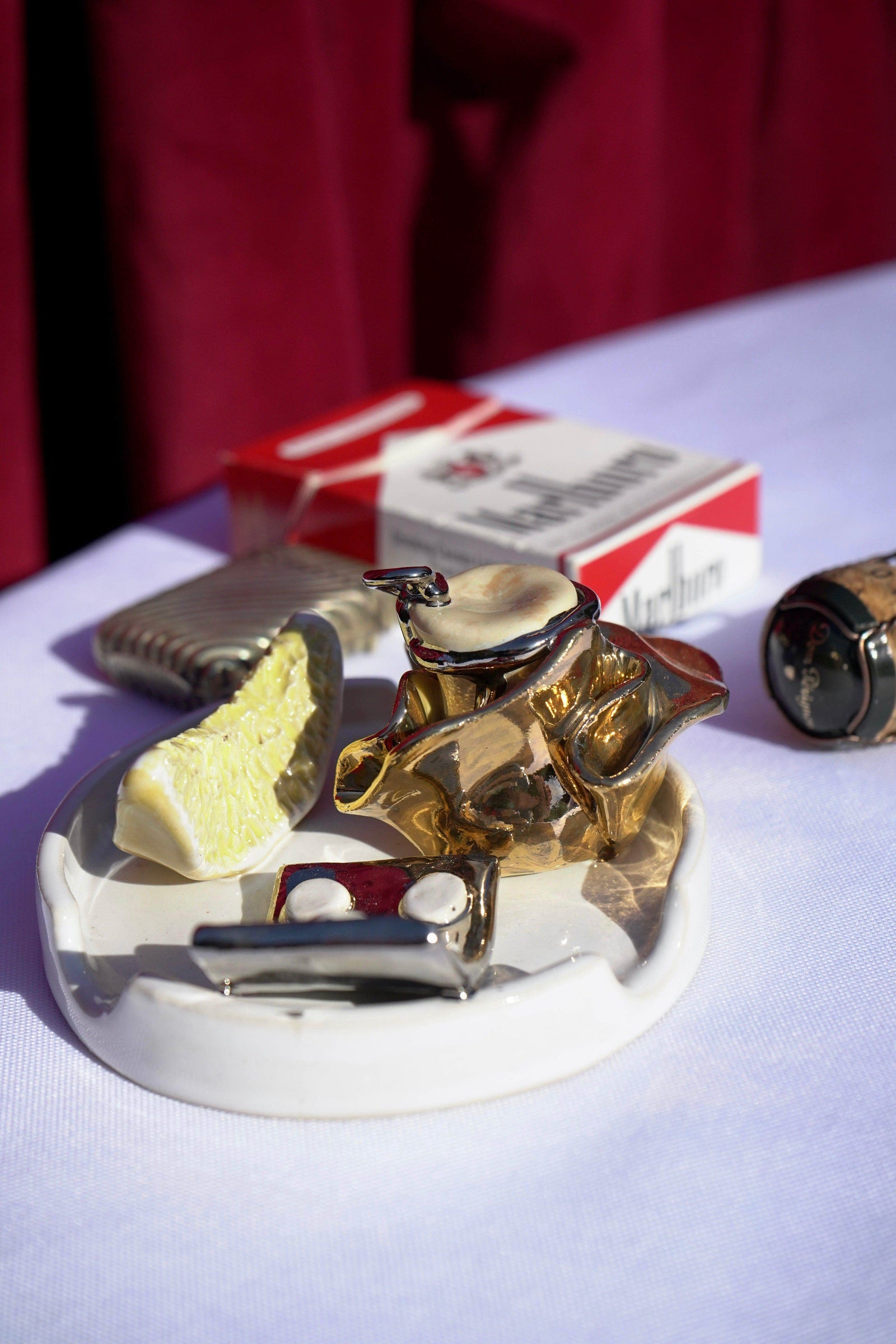 Champagne Headache Ashtray