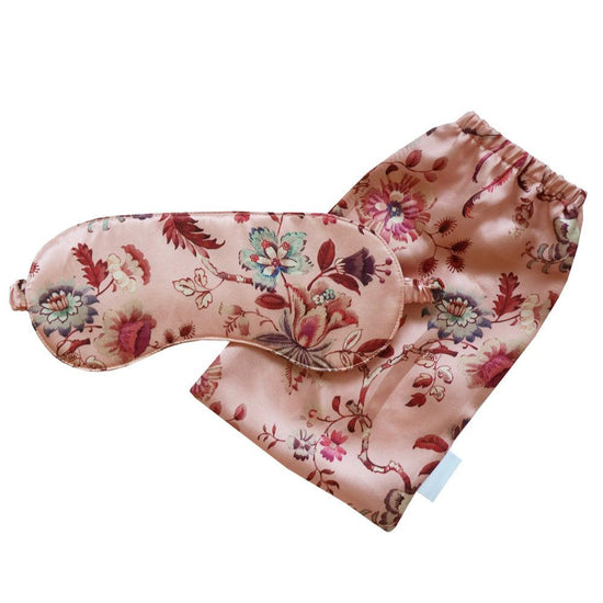 Silk Eye Mask Made With Liberty Fabric Jannah Pink