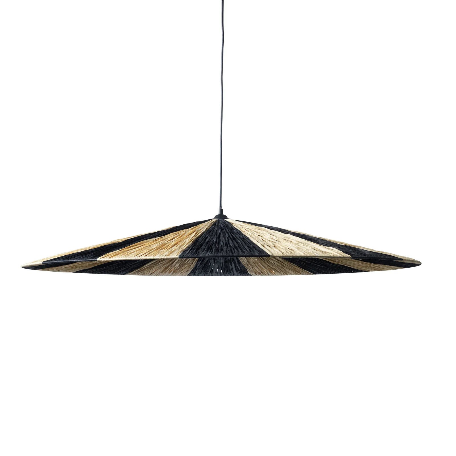 Parasol Ceiling Lamp - Black & Nature