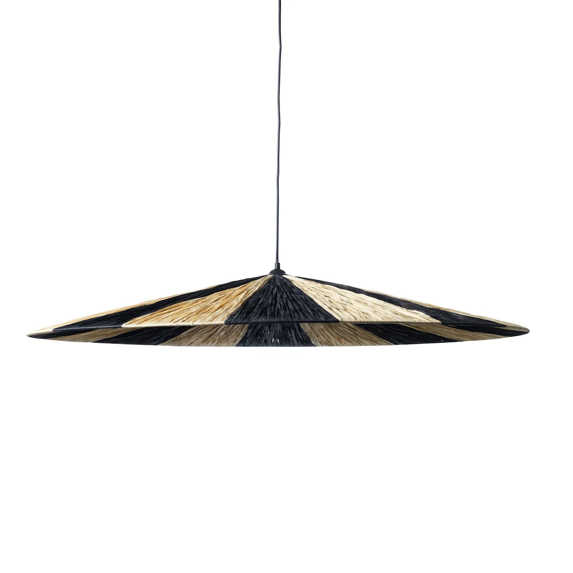 Parasol Ceiling Lamp - Black & Nature