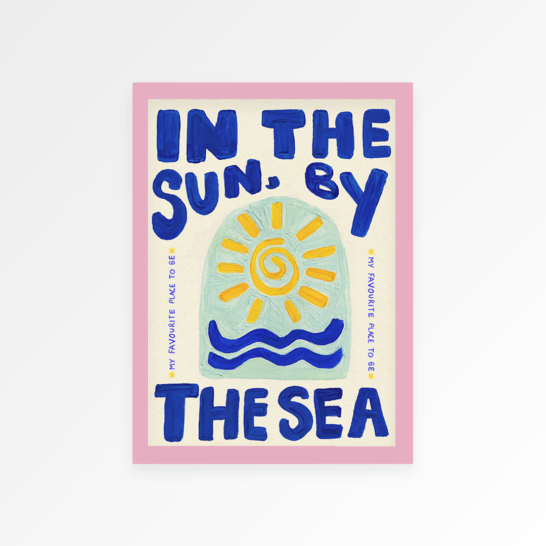 In The Sun By The Sea Hand Painted Print