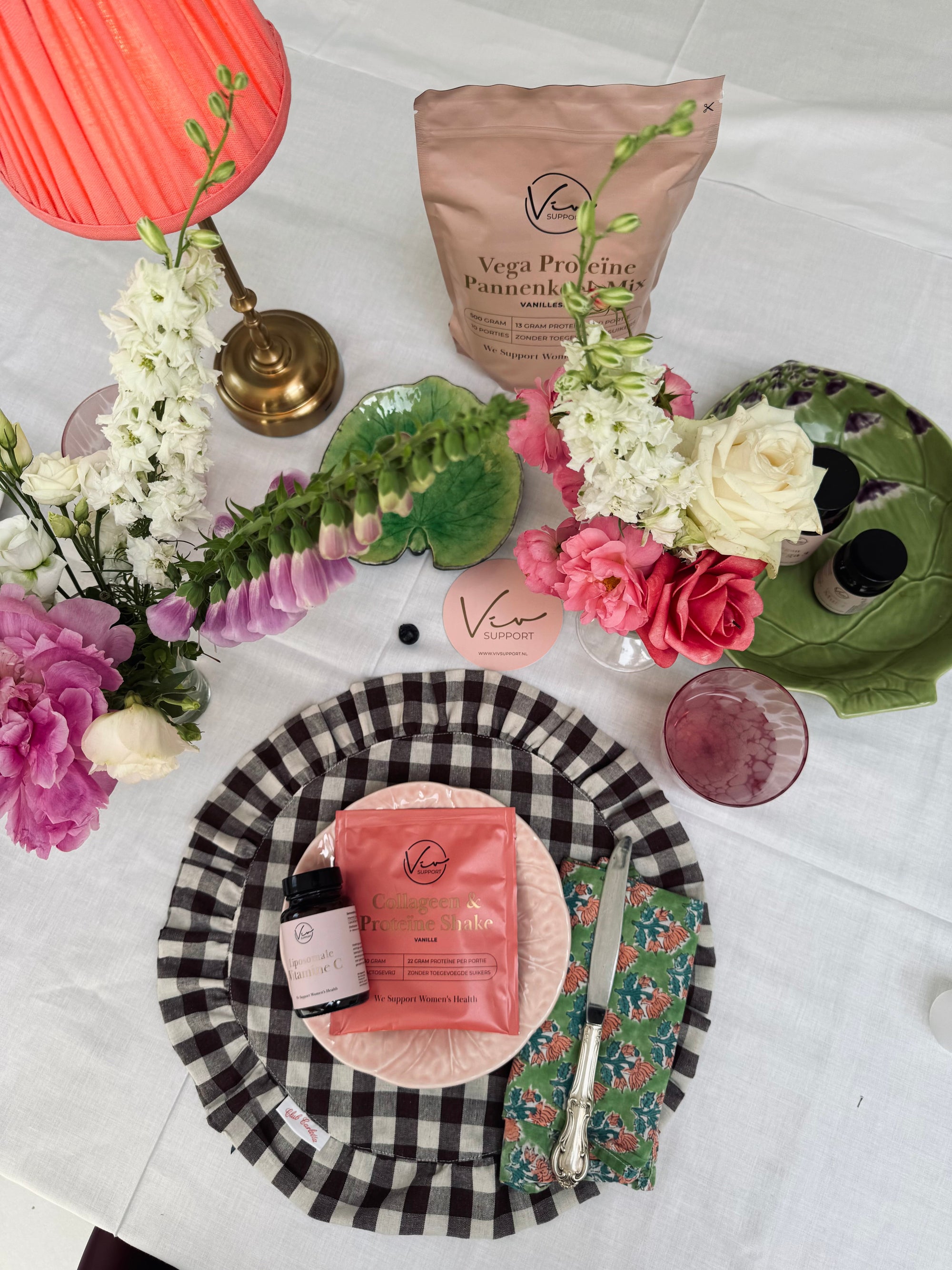 Set of 2 Gingham Darcy Placemats