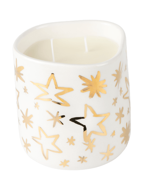 Gold Stars Candle