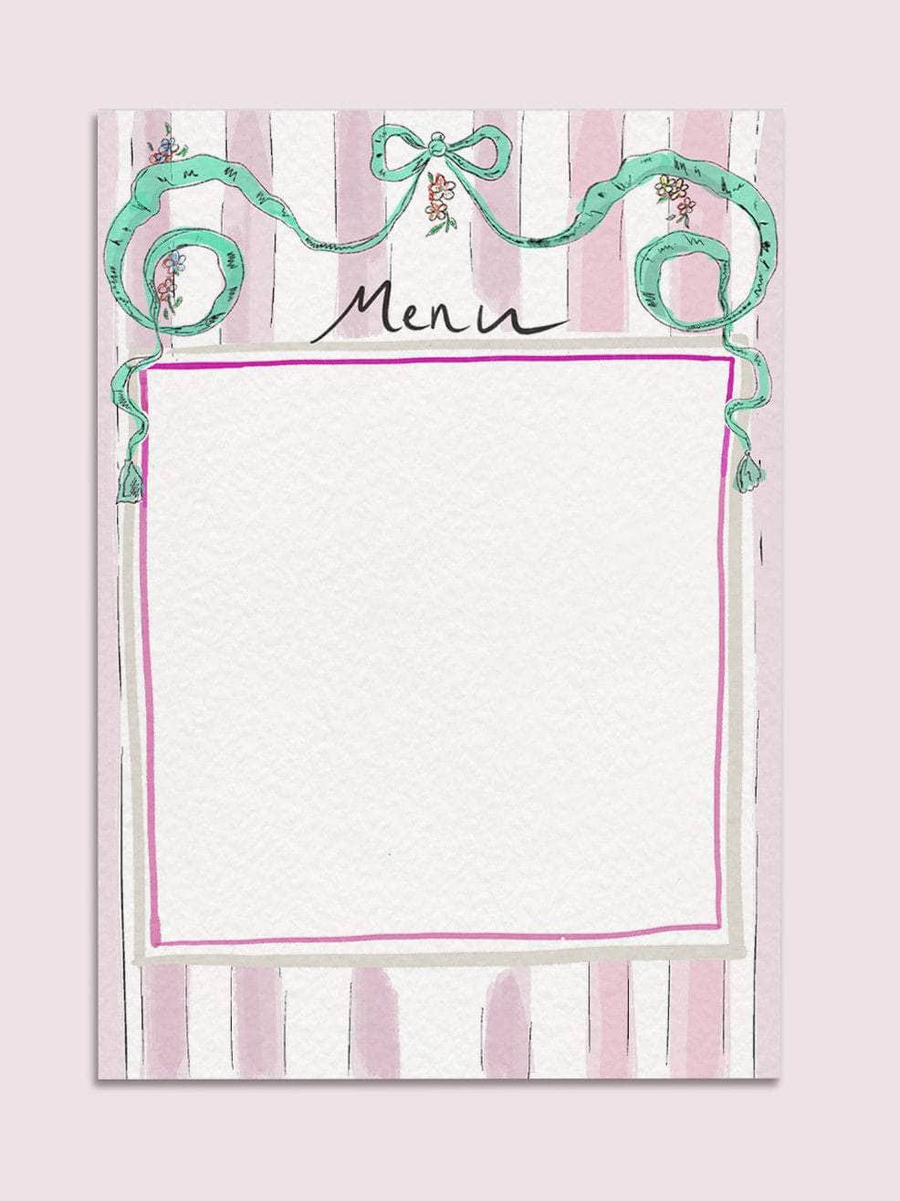 Juliet Menu - Set of 10