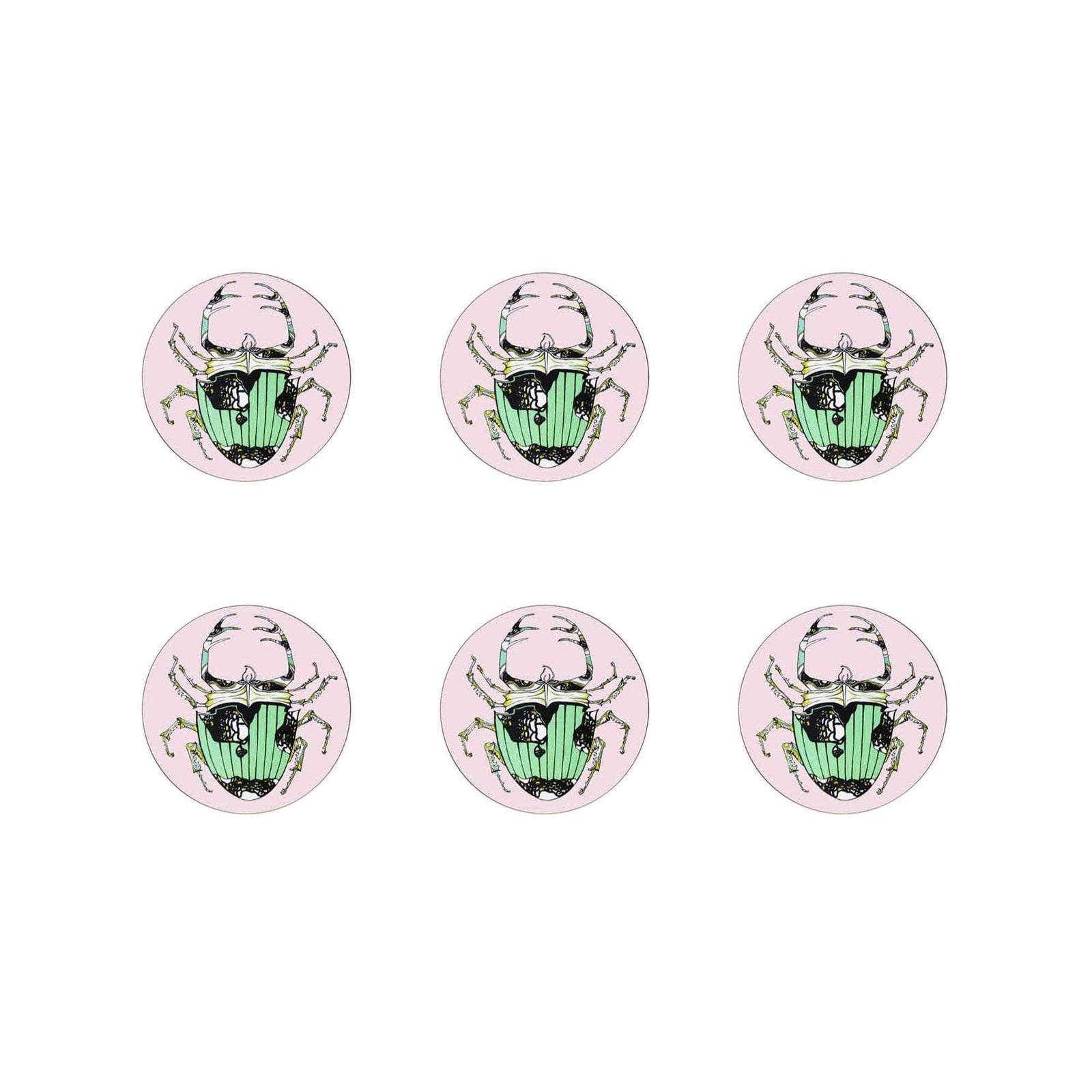 The Tiger Lily Set of 6 Coasters