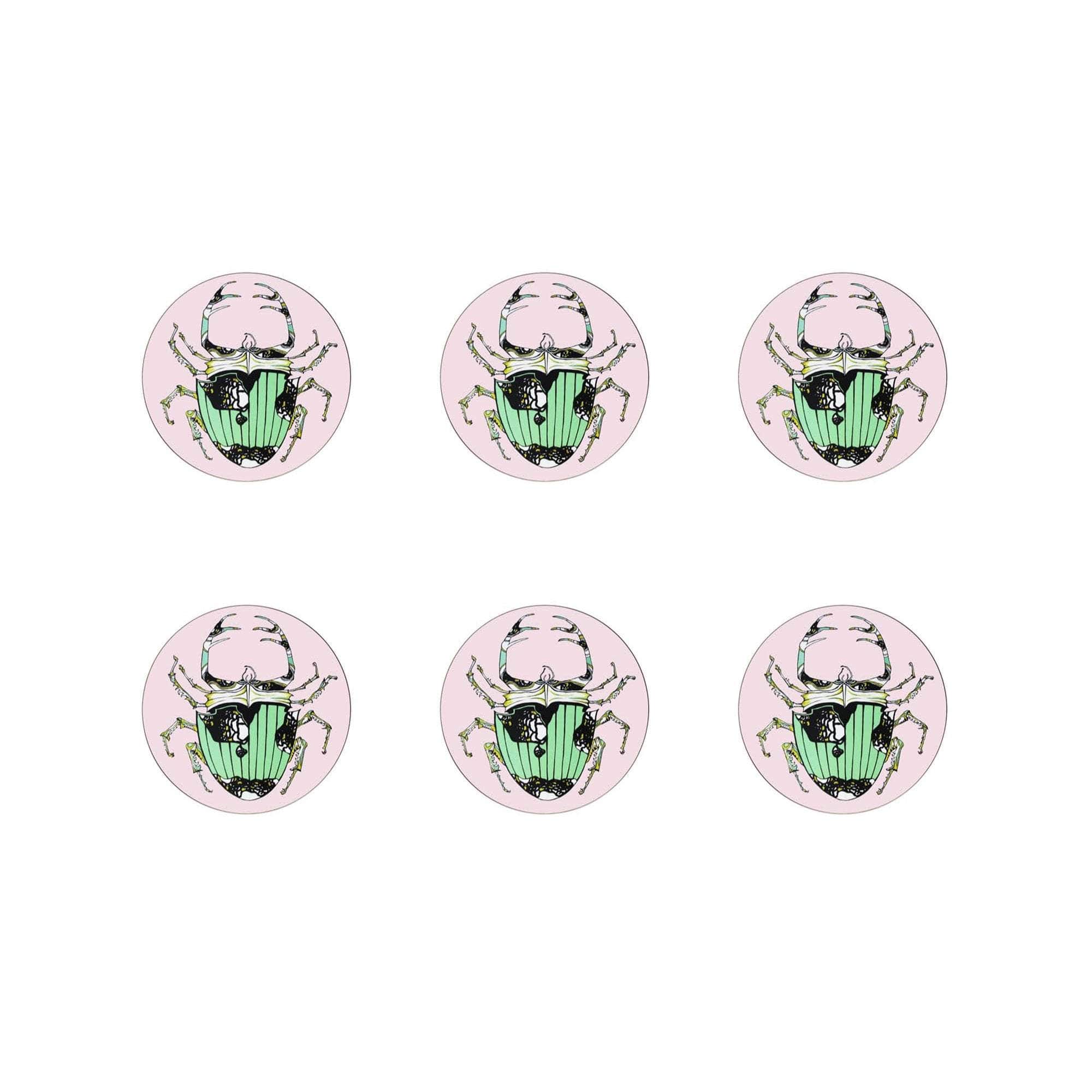 The Tiger Lily Set of 6 Coasters