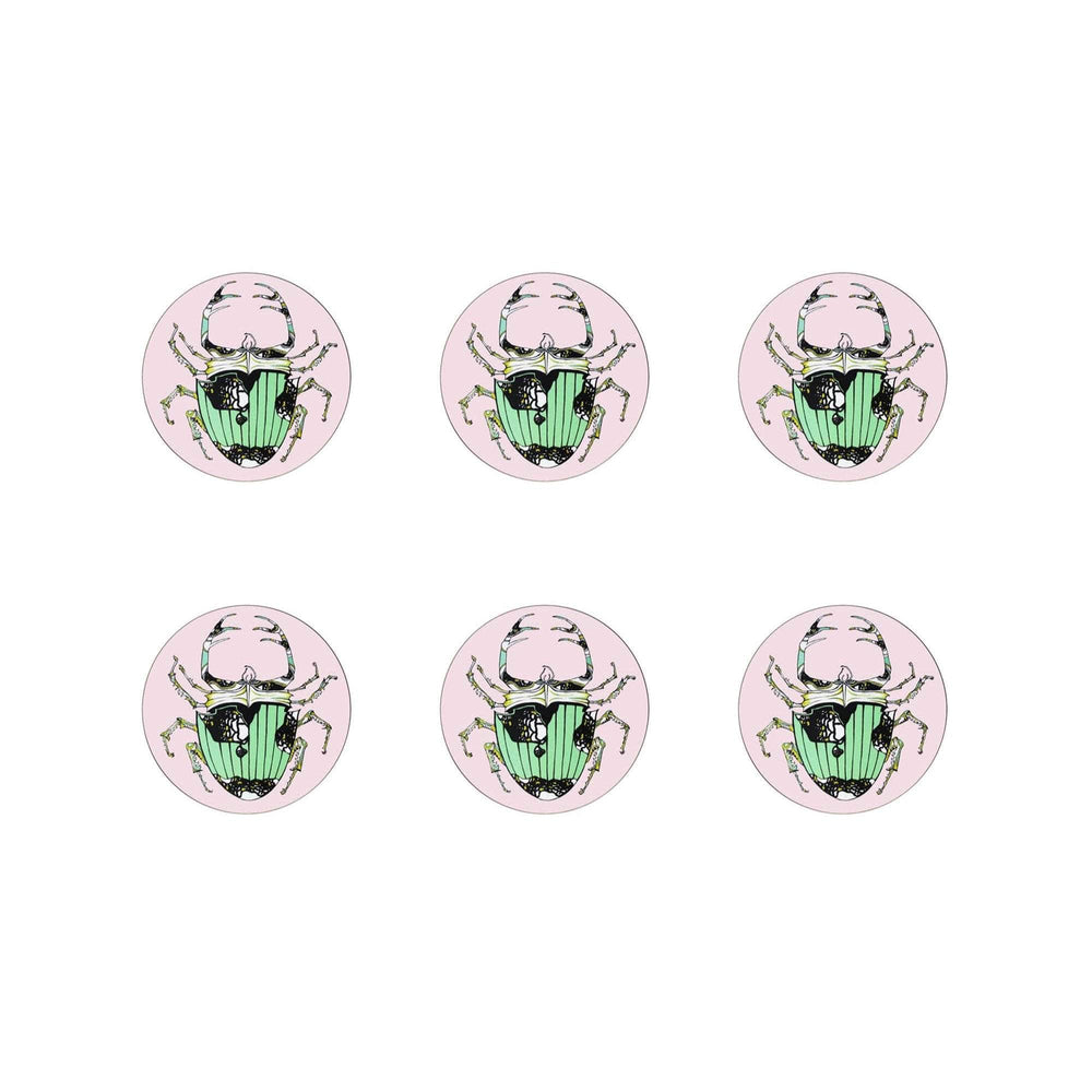 The Tiger Lily Set of 6 Coasters