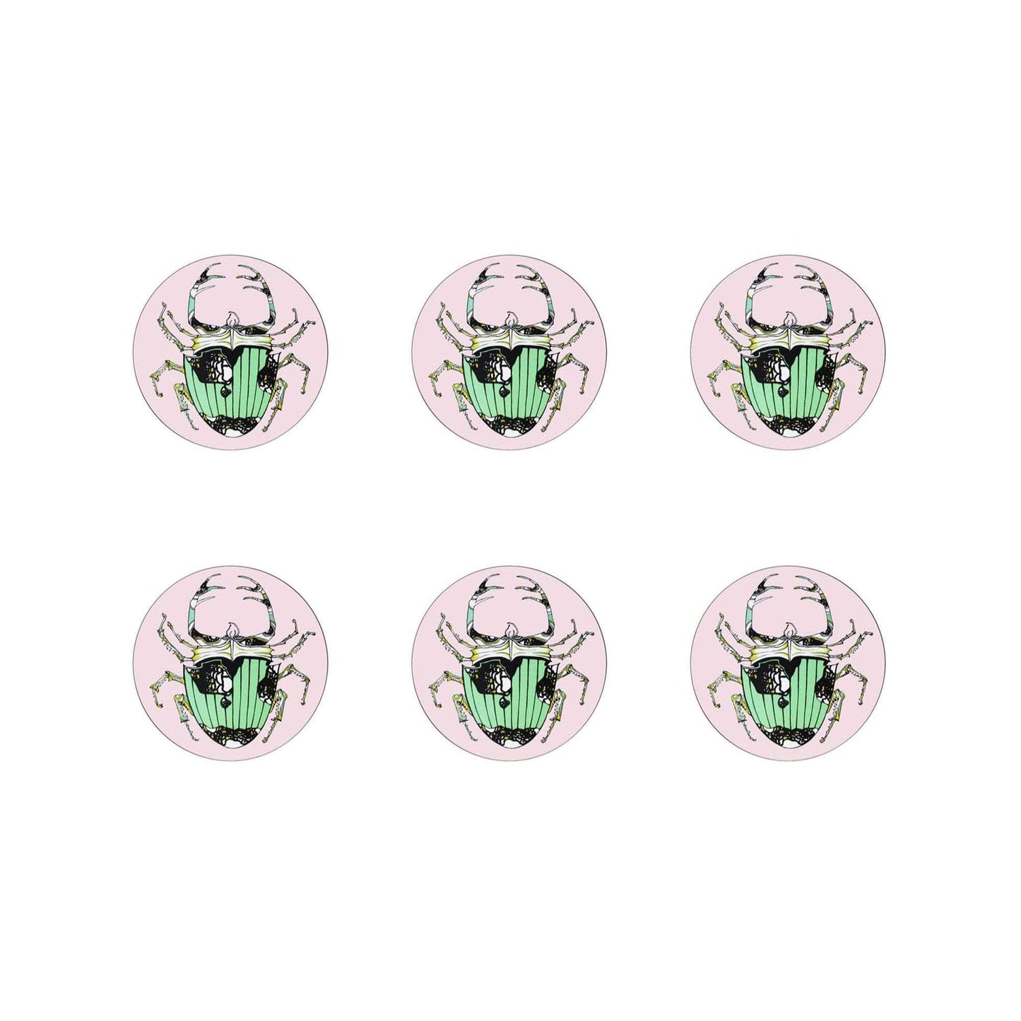 The Tiger Lily Set of 6 Coasters