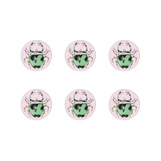 The Tiger Lily Set of 6 Coasters