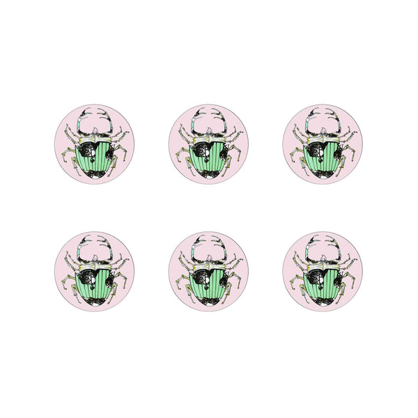 The Tiger Lily Set of 6 Coasters