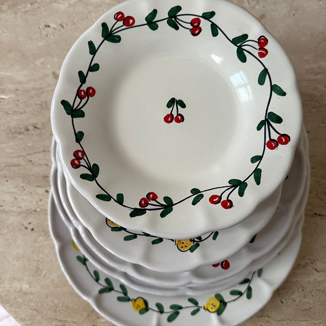 Lemon Fruit Dinner Plate 25 cm