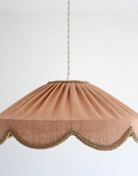 Floral-Shaped Pendant Light Solid Cosette “Classic Linen”