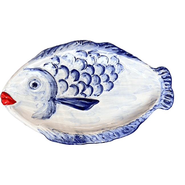 Fish Plate Baci 35cm Blue