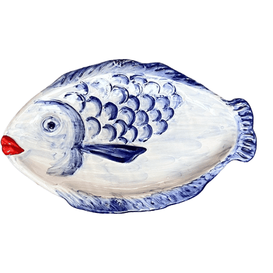 Fish Plate Baci 35cm Blue