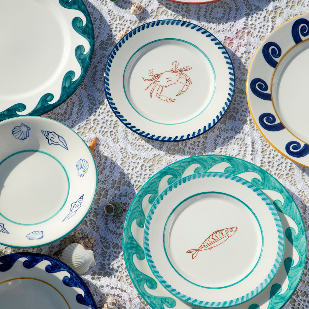 Crab Dessert Plate Set-Of-Two