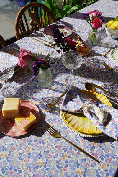 Reversible Wavy Napkin Set Made With Liberty Fabric Betsy