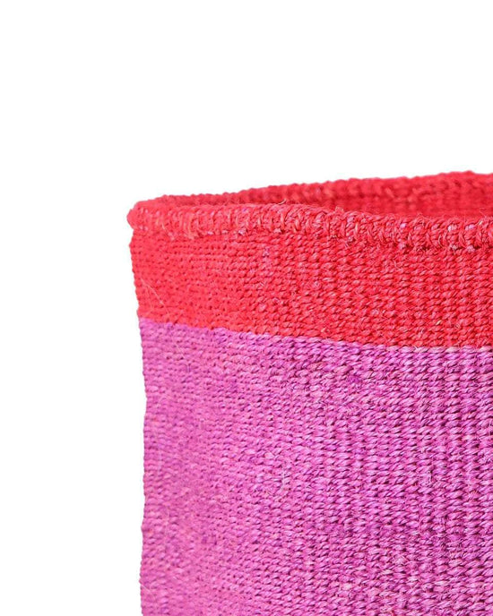 IMANI: XL Pink & Red Storage Basket