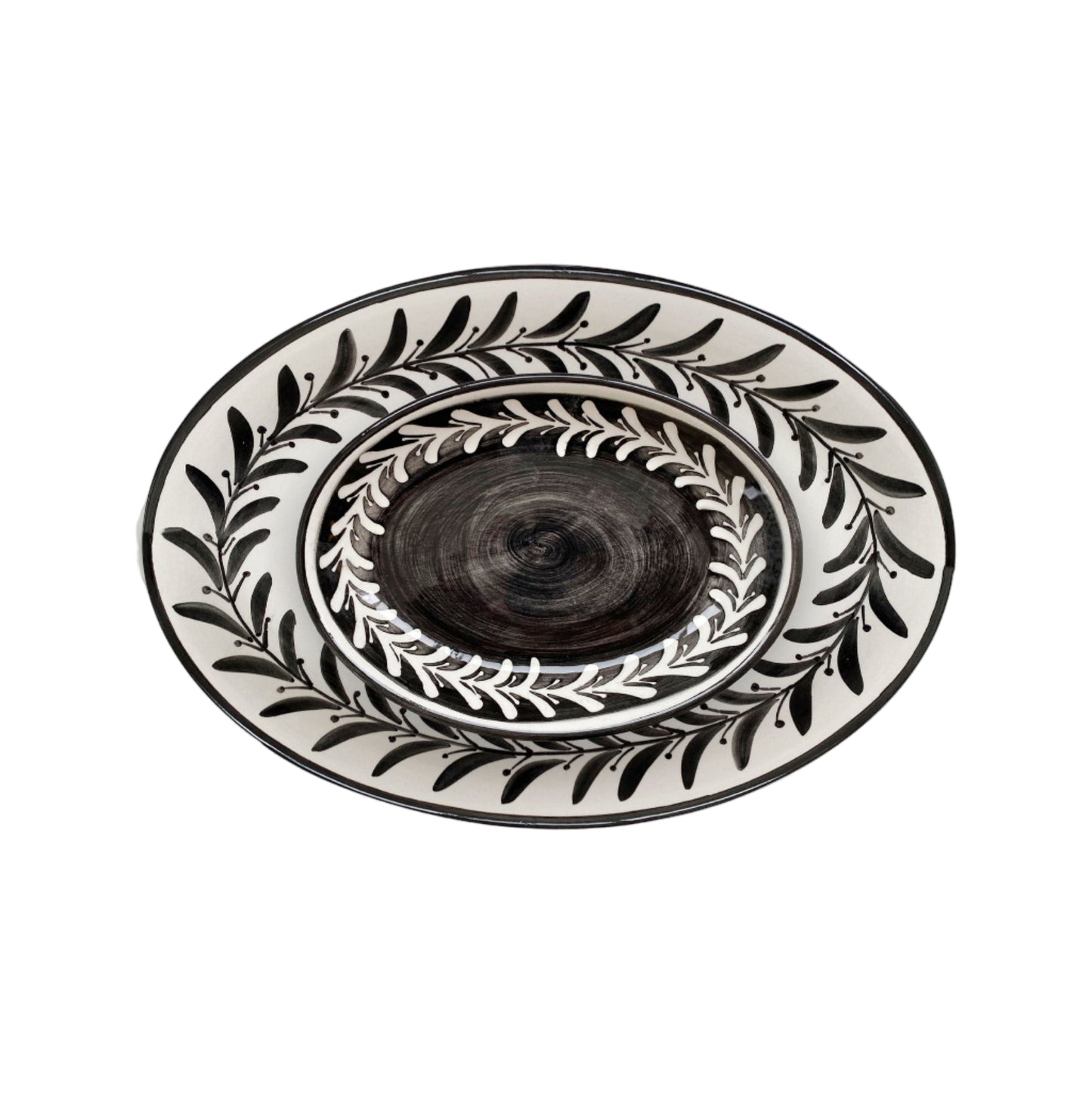 Helecho Serving Trays (set of two) - Jet Black