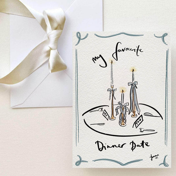 Table for Two Greeting Card
