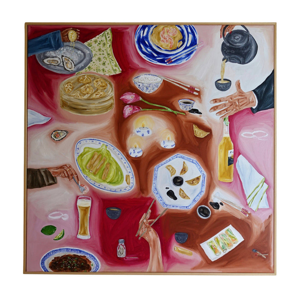 Sharing a Meal Painting