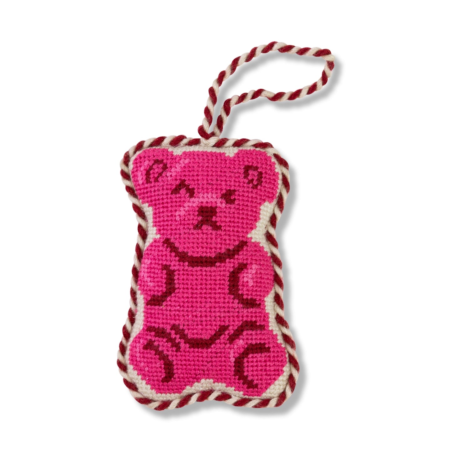 Needlepoint Icon Ornament - Gummy Bear
