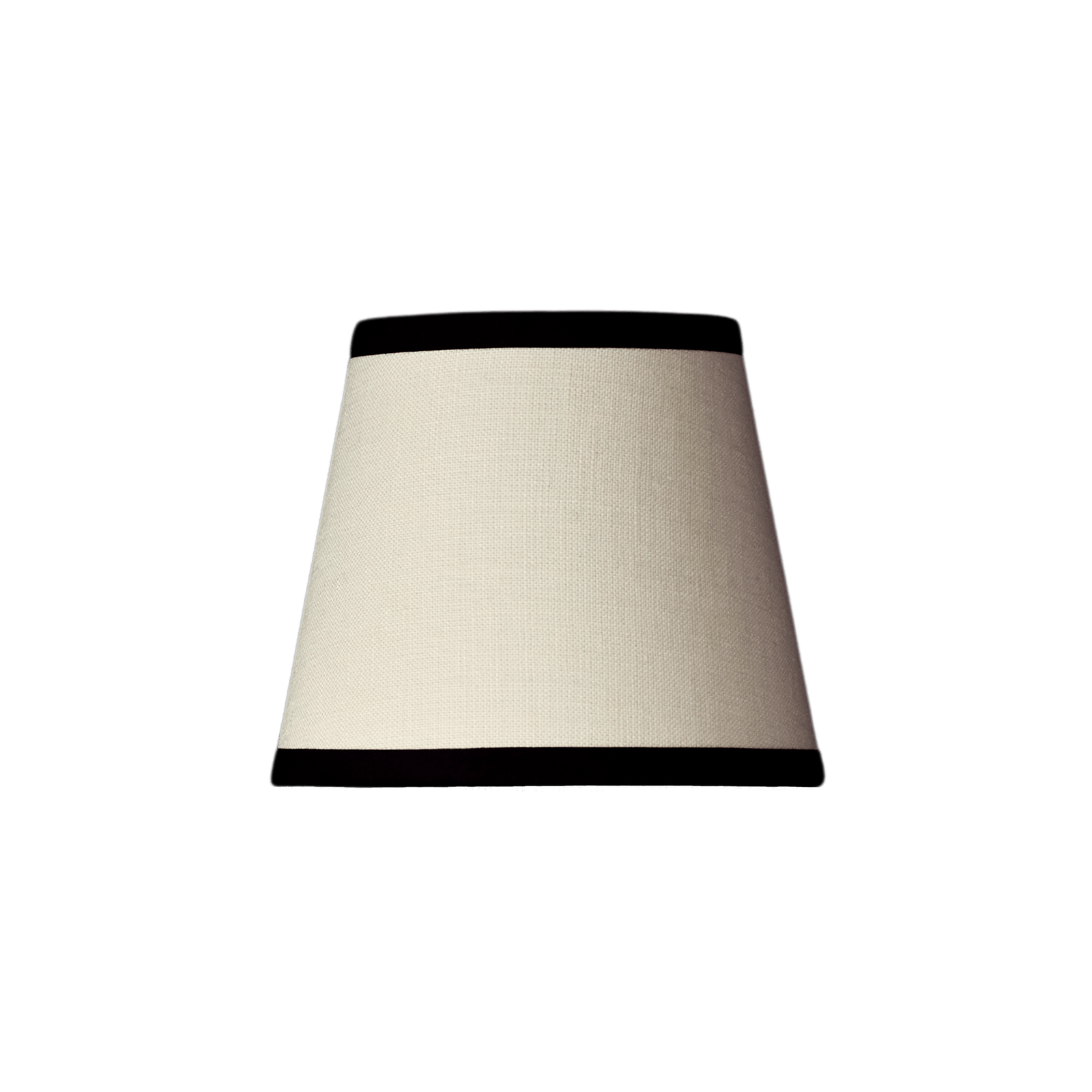 The Piccolo Candle Clip Lampshade - Hanbury Vellum - Black
