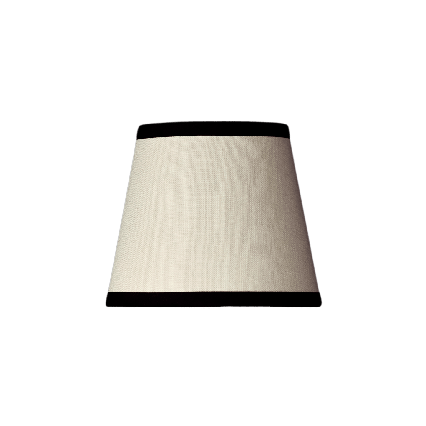 The Piccolo Candle Clip Lampshade - Hanbury Vellum - Black