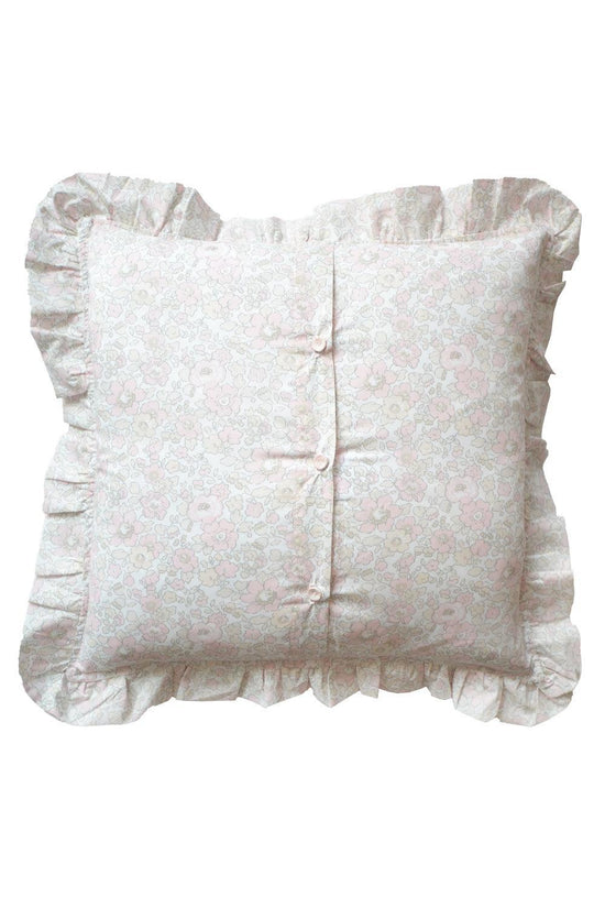 Ruffle Cushion made with Liberty Fabric BETSY LACE