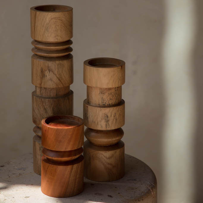 Fire Candle Holders Set