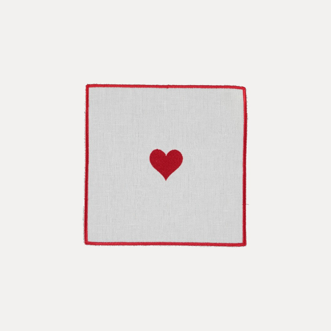 Cocktail Napkin, Suit (of Cards), Hearts
