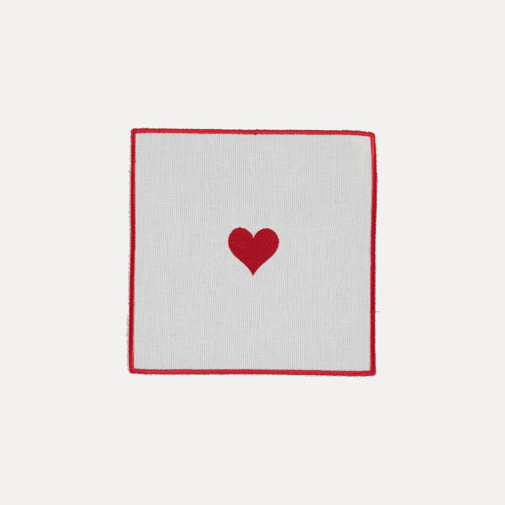 Cocktail Napkin, Suit (of Cards), Hearts