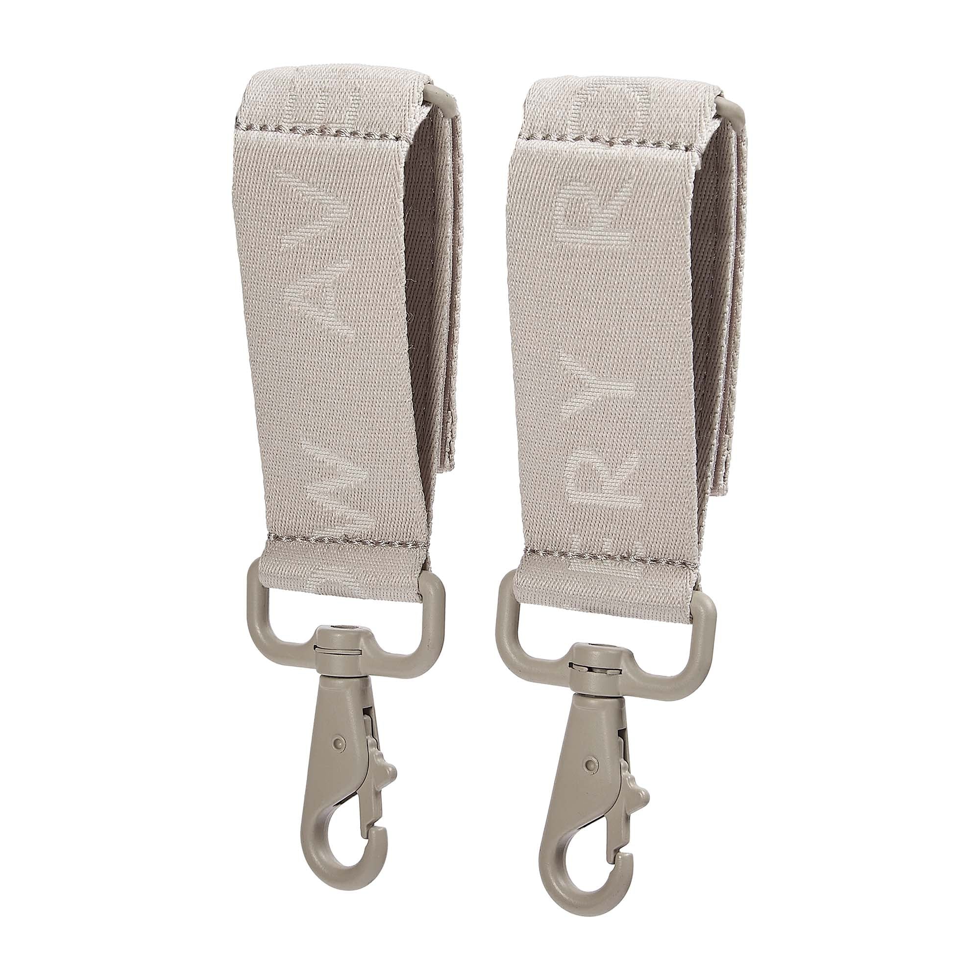 Logo Pram Bag Clips - Oyster-