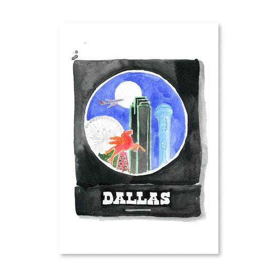 Dallas Matchbook Print