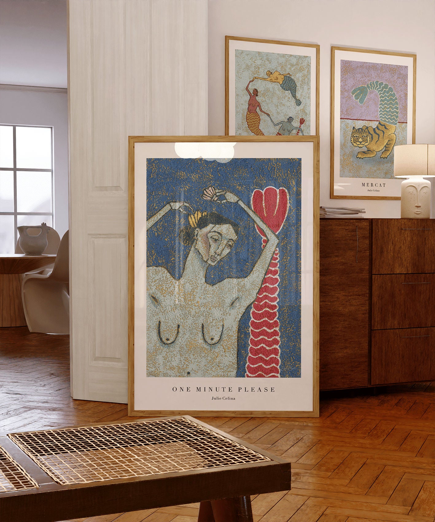 One Minute Please - Mermaid Wall Art Print-