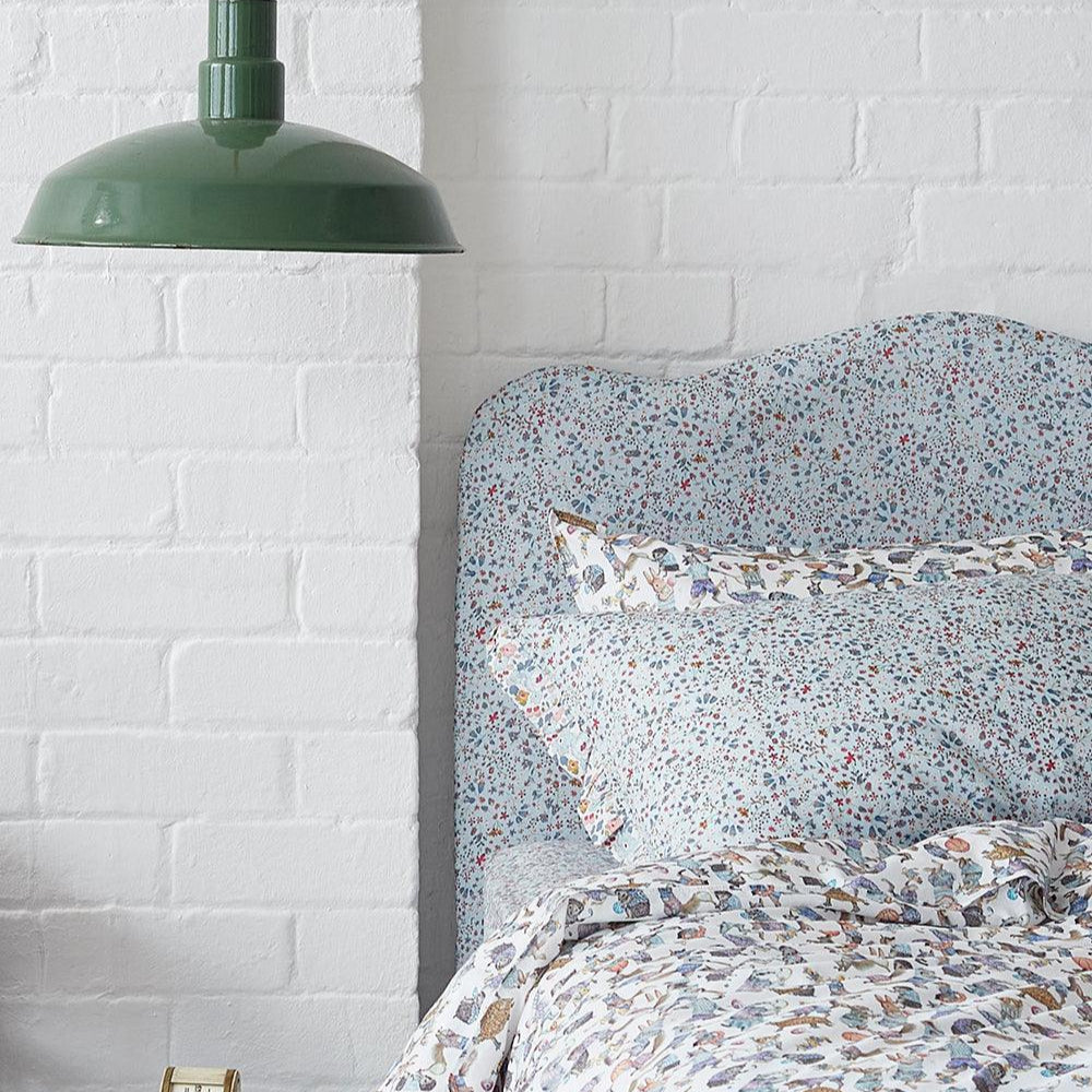 Pillowcase Made With Liberty Fabric Donna Leigh Duck Egg