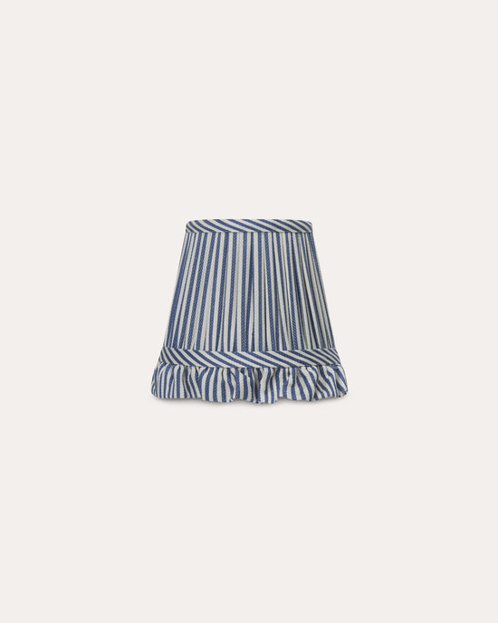 Striped Cobalt Blue Wall Light Lampshade