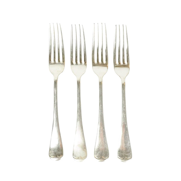 4 Antique Silver Plate Forks