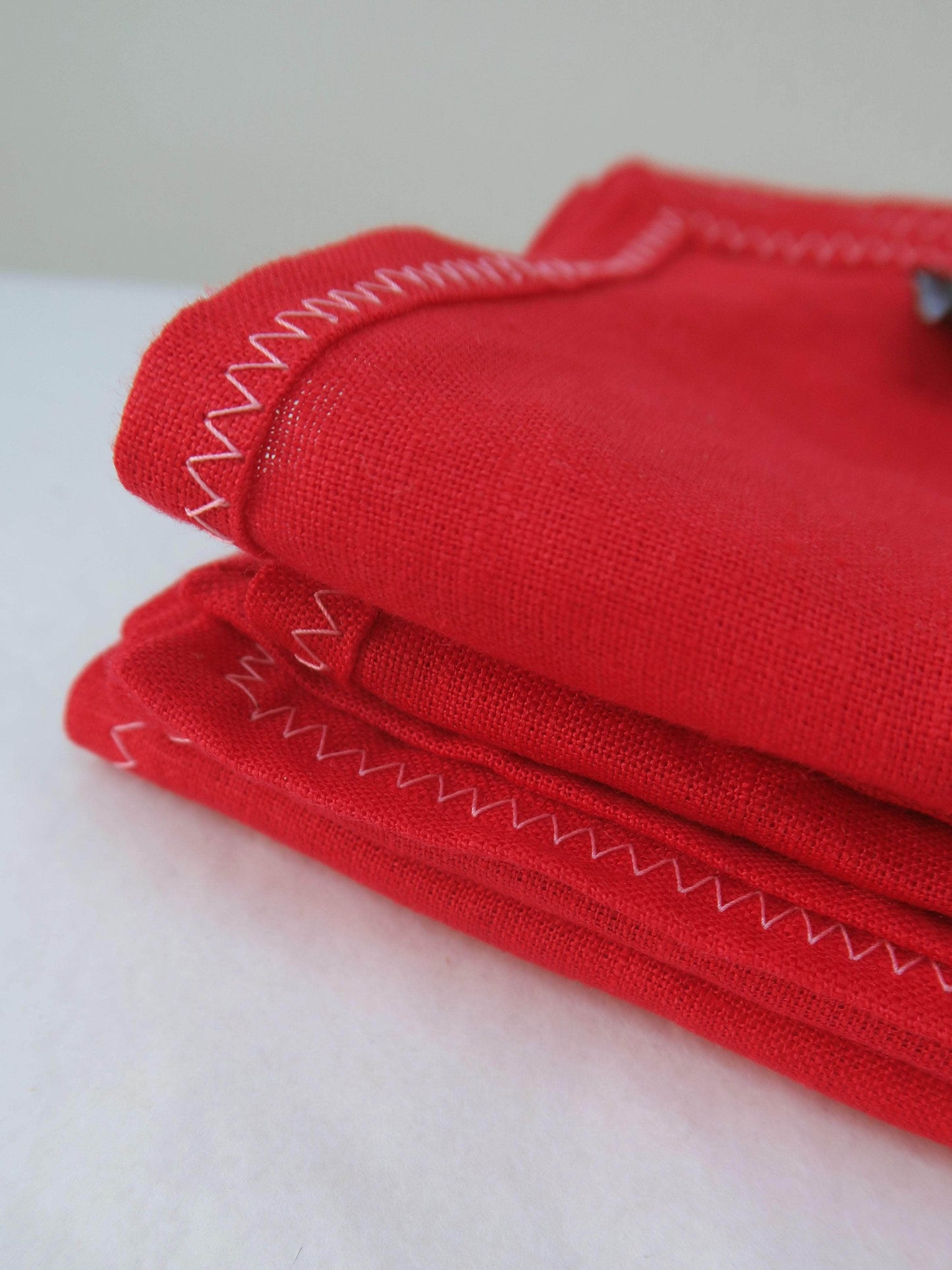 Irish Linen Napkin Set of 4 - Red