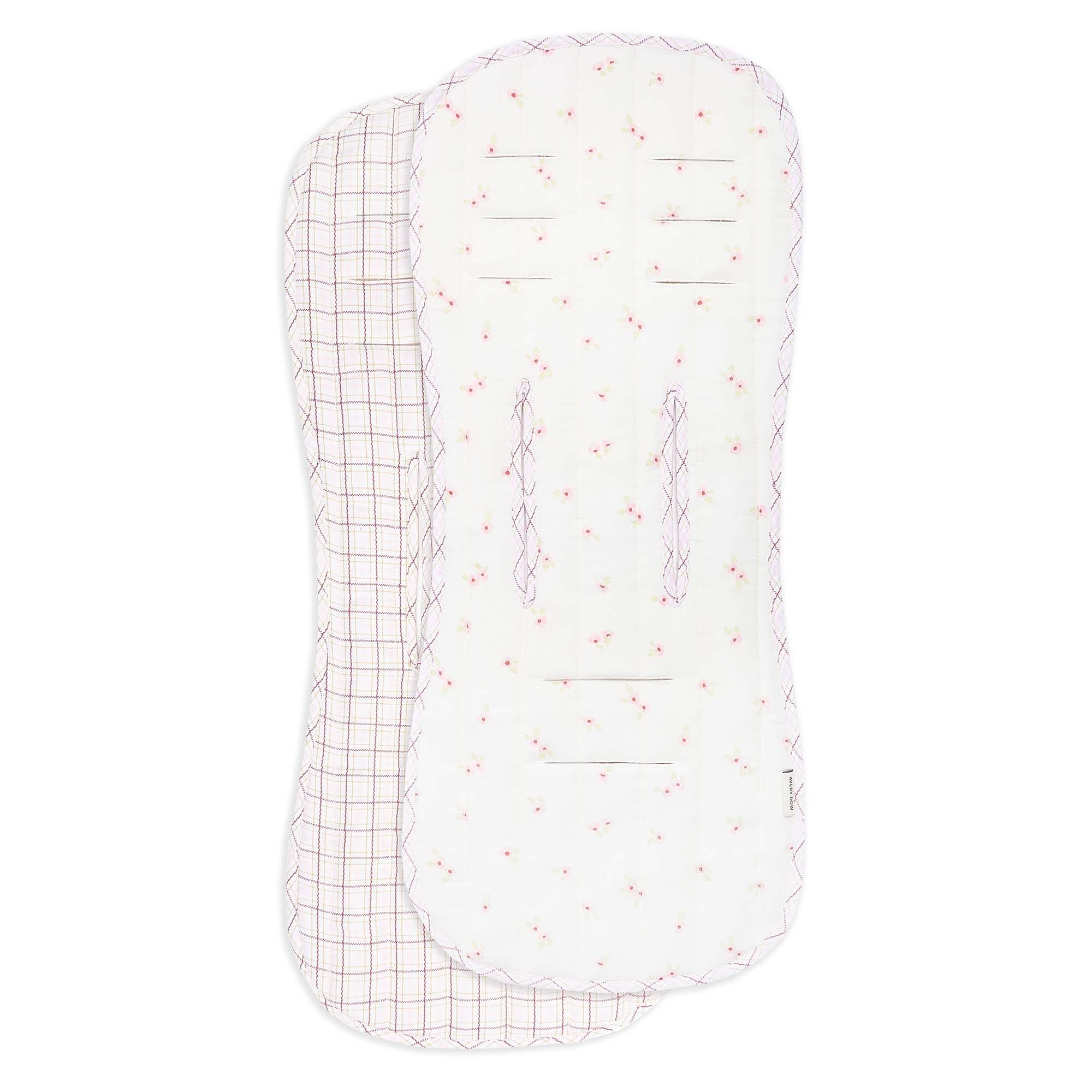 Pram Liner - Anemone / Pink Check