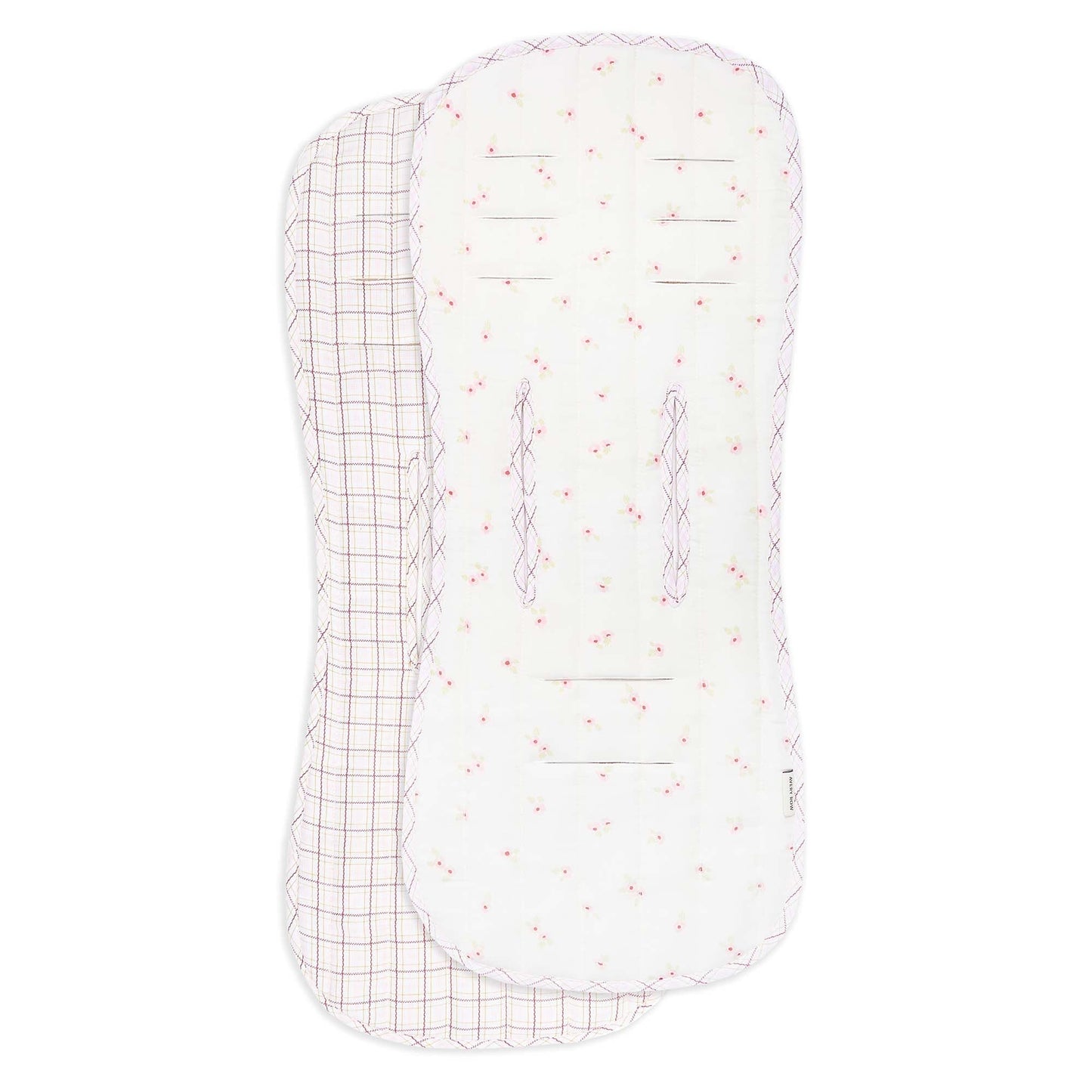 Pram Liner - Anemone / Pink Check