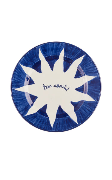Soleil Blue Dessert Plates Set-Of-Two