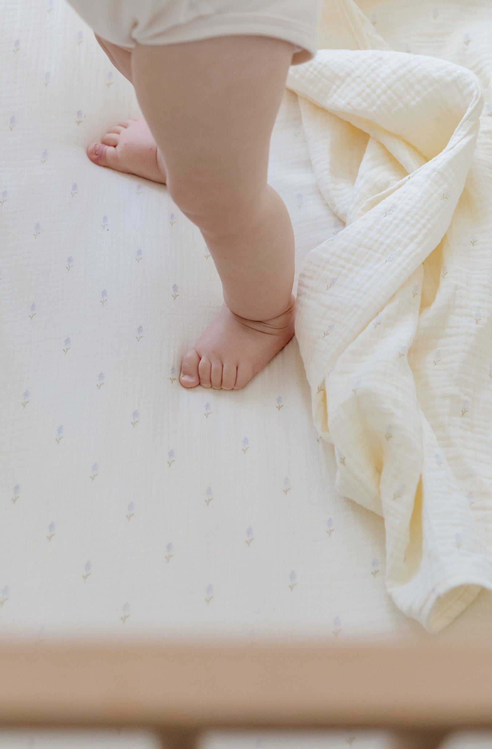 Soft Crib Sheet – Lavender Field