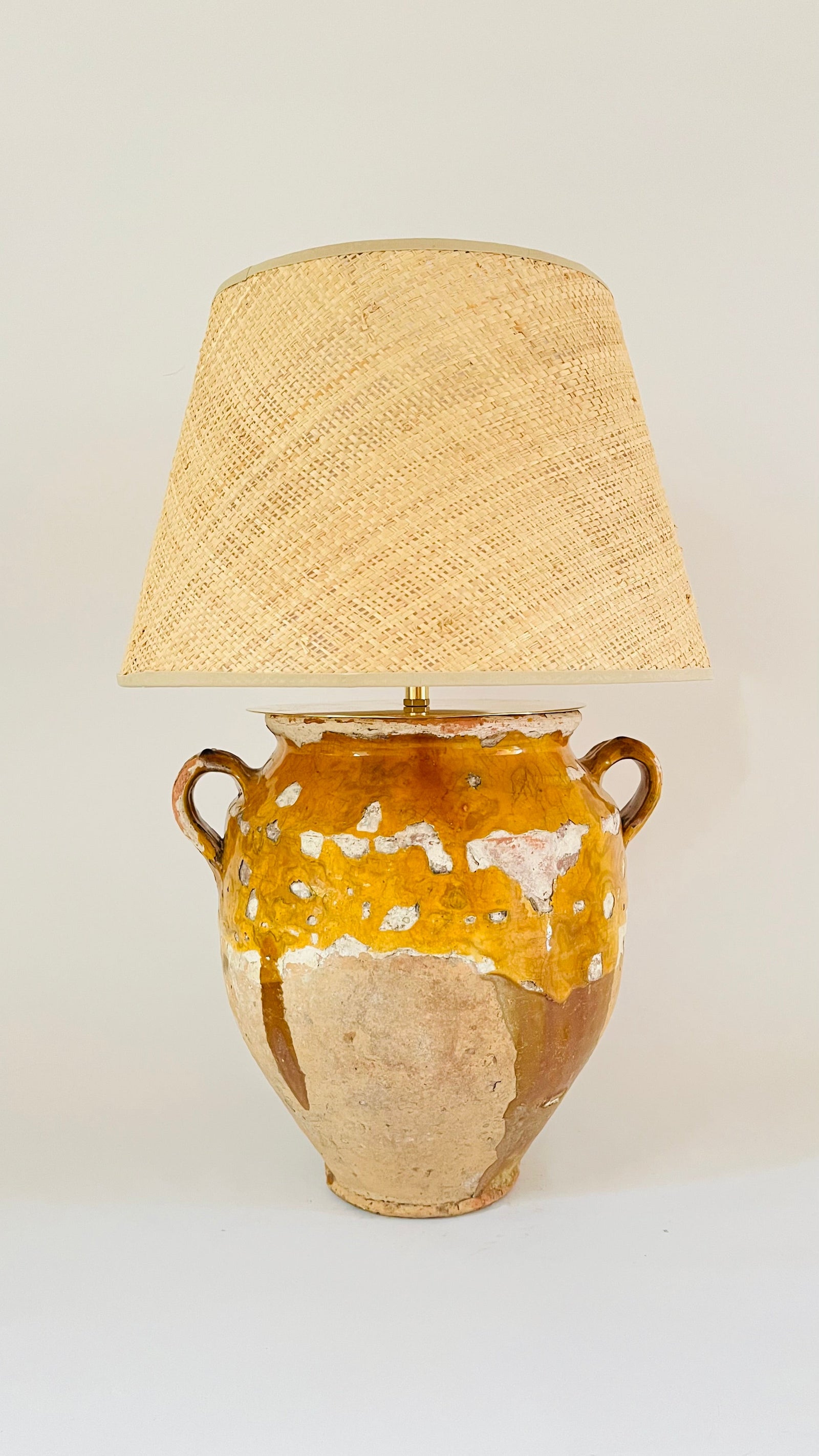 Antique French Confit Jar Lamp