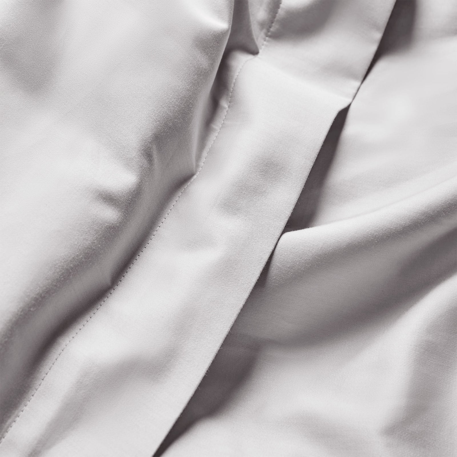 Luxury Organic Cotton Dove Grey Edged Duvet Cover