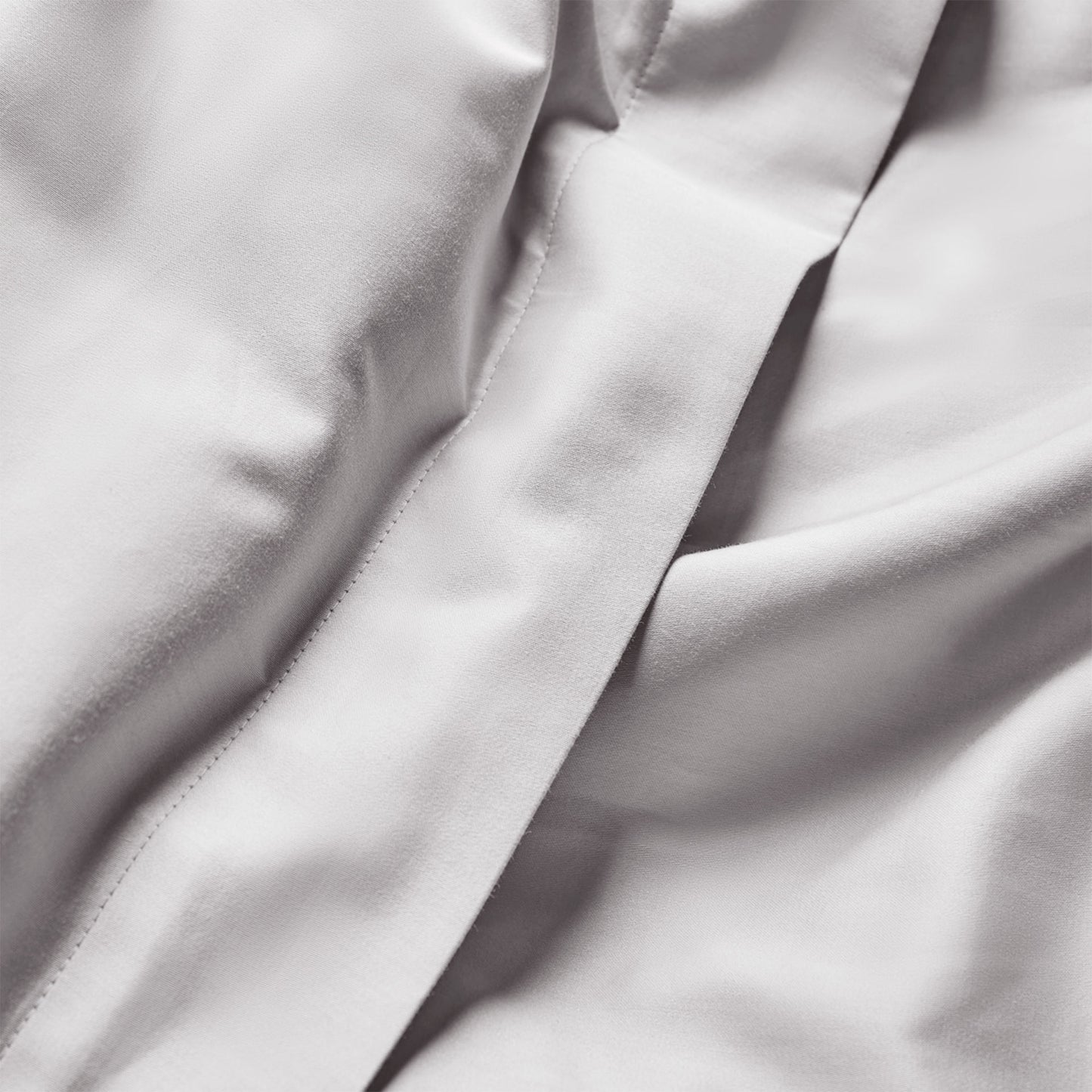 Luxury Organic Cotton Dove Grey Edged Duvet Cover