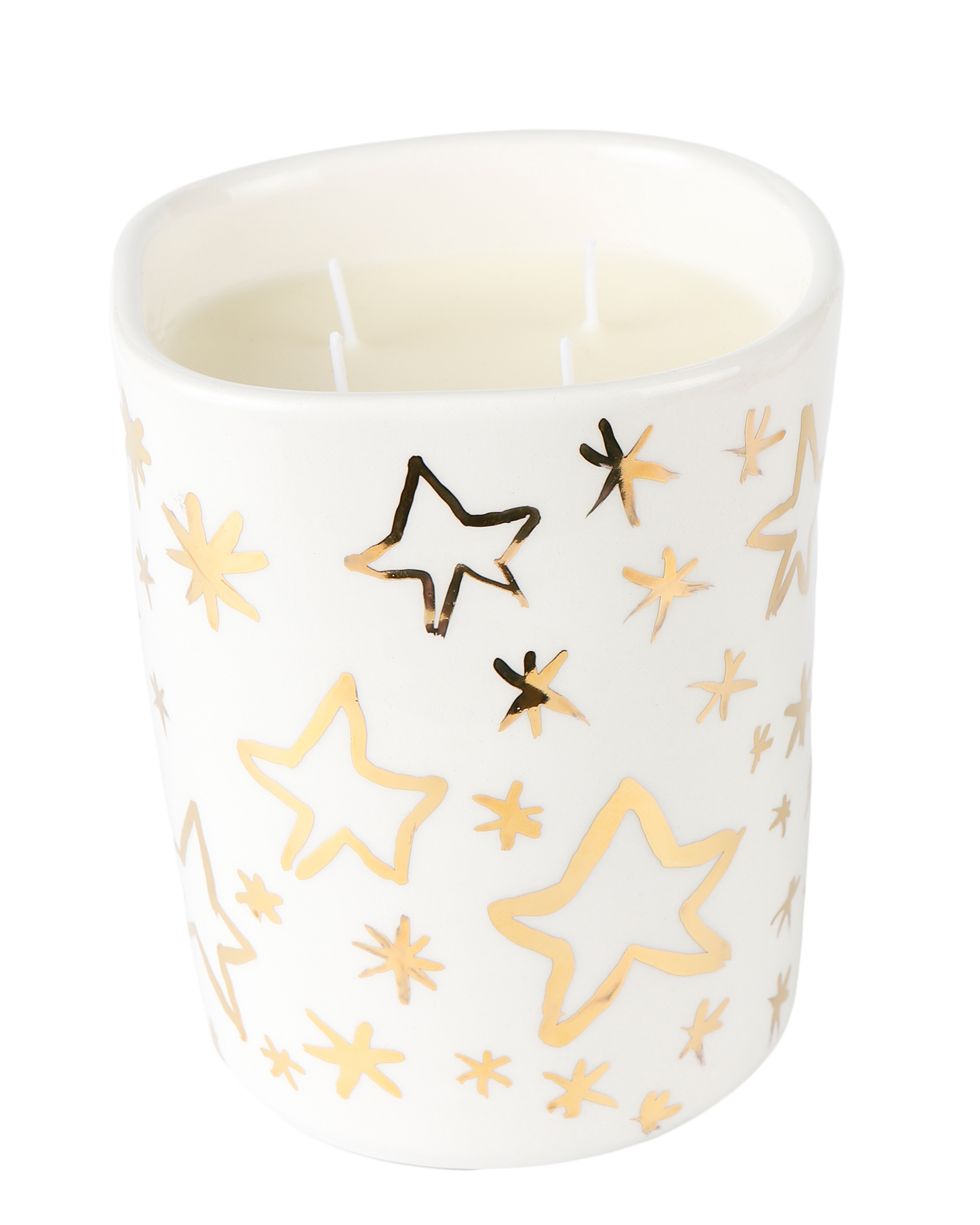 Gold Stars Candle