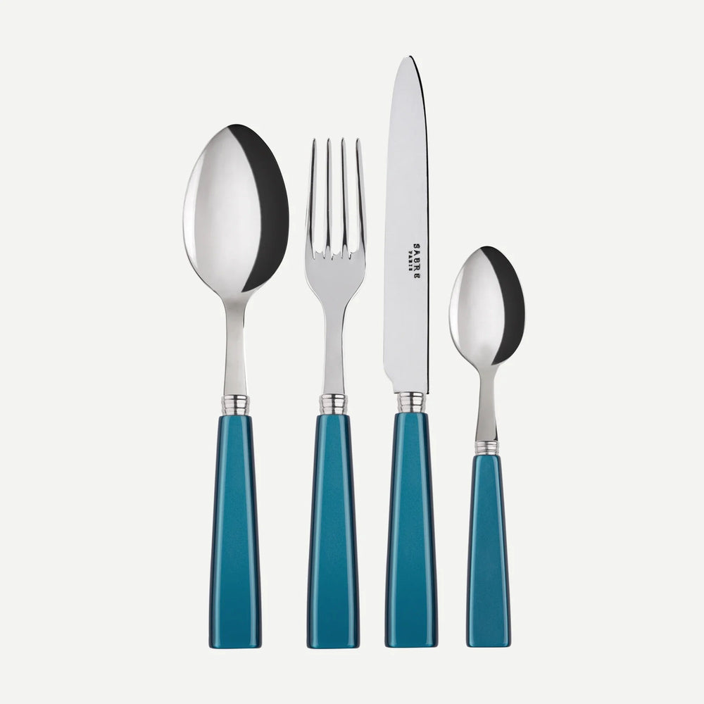 Icône 4 Pc Cutlery Set, Turquoise