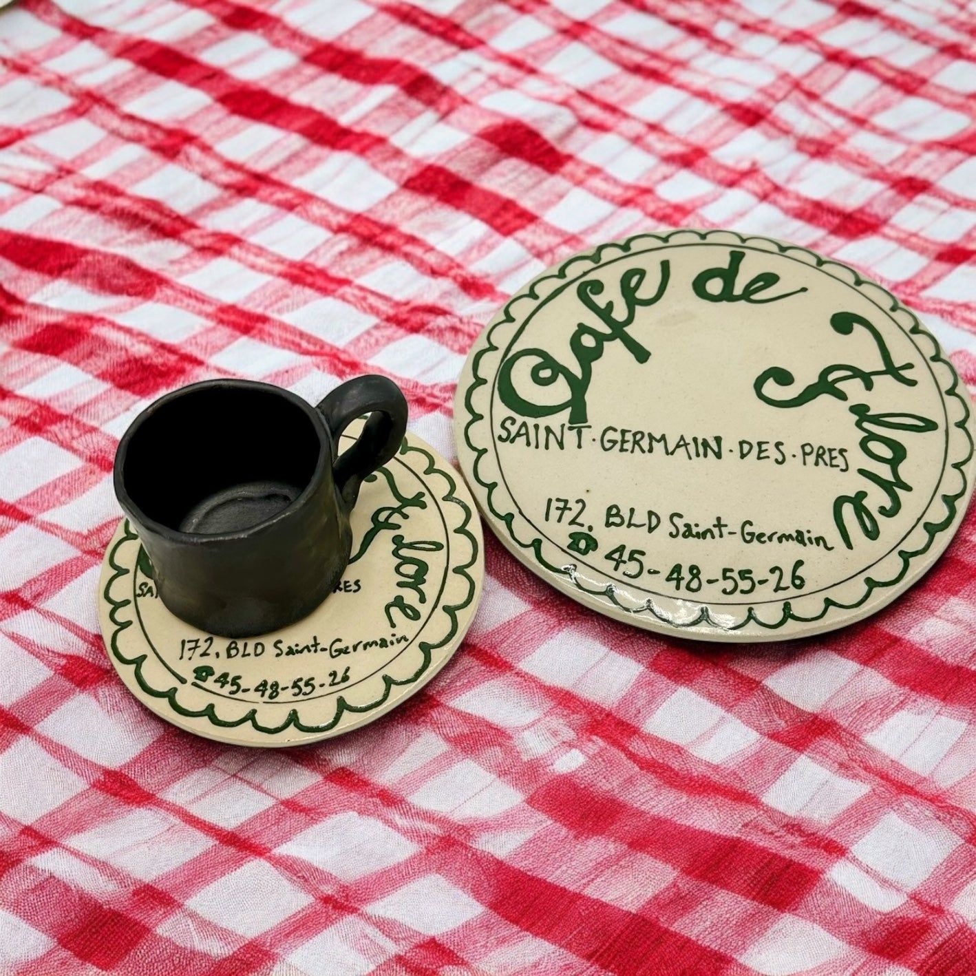 Giant Cafe De Flore Coaster