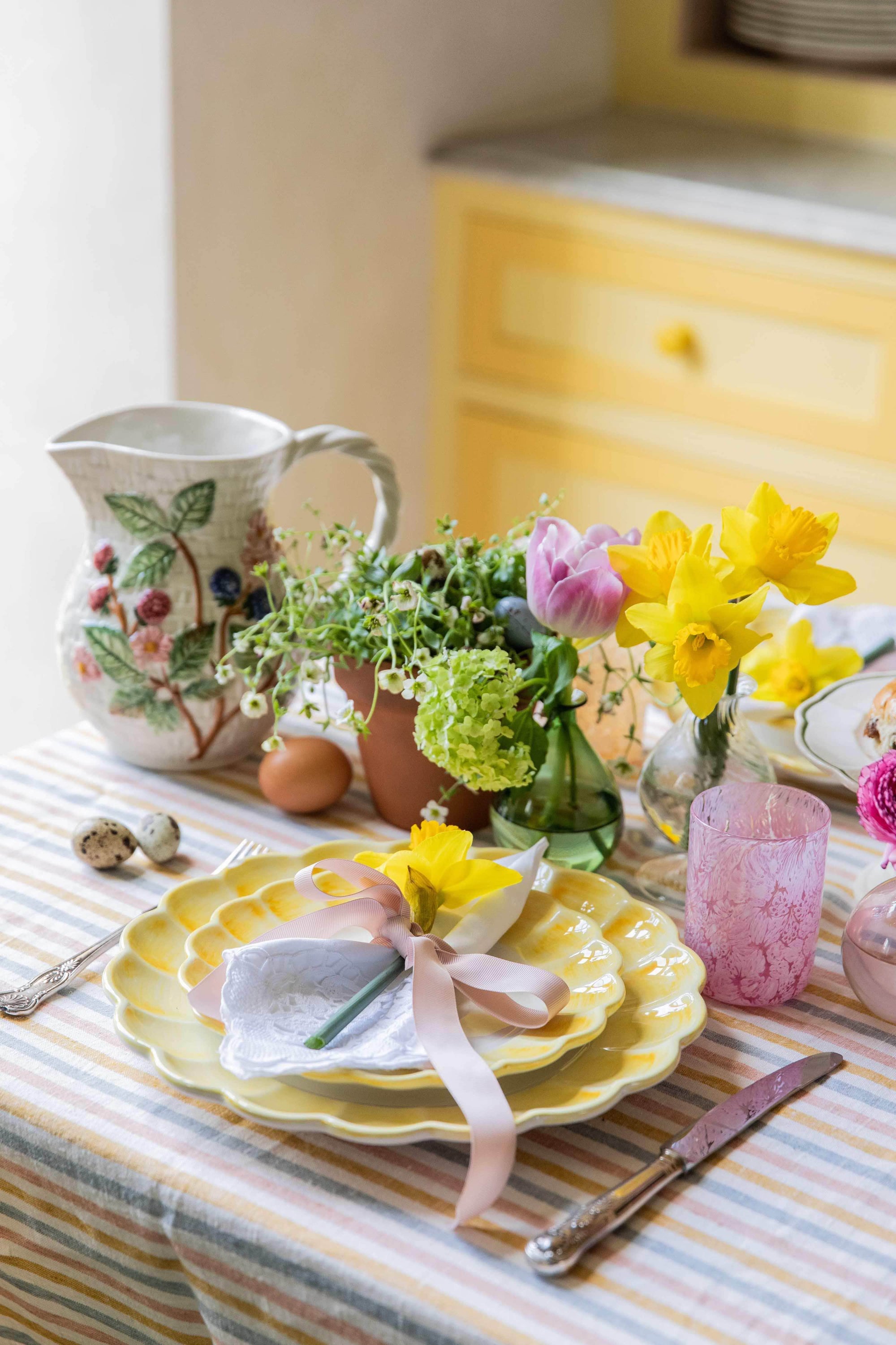 Lido Dinner Plate, Yellow, Set Of 4